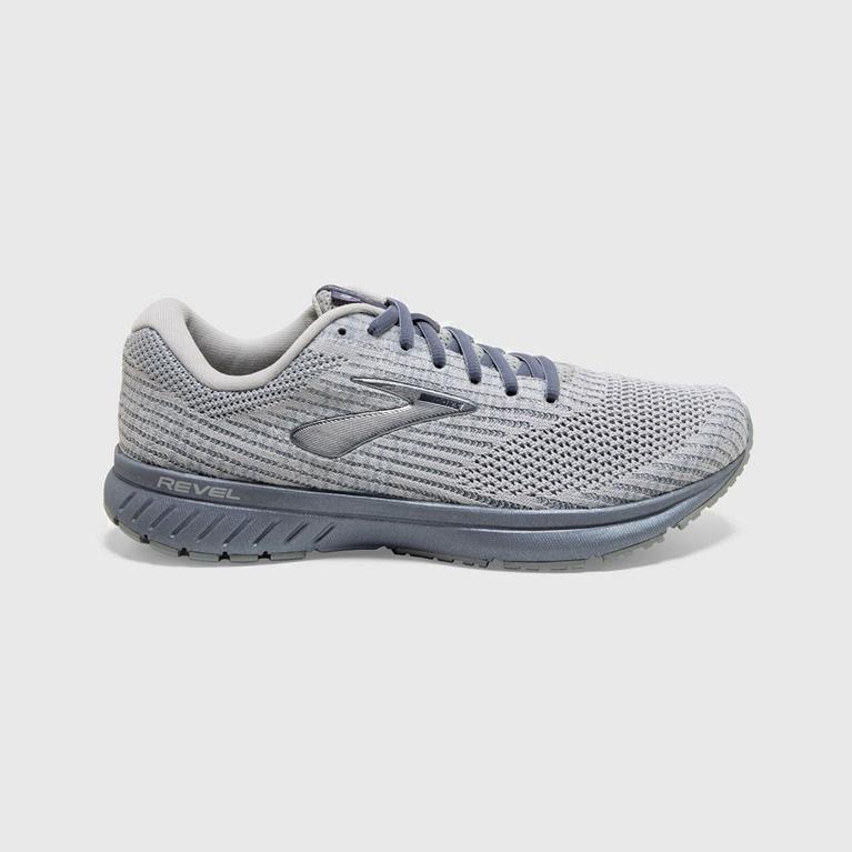 Brooks Revel 3 Mens Road Running Shoes - Grey - Philippines (832561DIW)